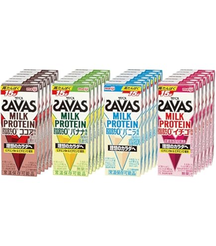 Amazon.co.jp: SAVAS(ザバス) MILK PROTEIN 脂肪0 アーモンド風味