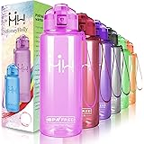 HoneyHolly ボトル 水筒 直飲み ウォーターボトル 500ml&750ml&1000ml 大容量 大人 子供用 男女兼用 スポーツ アウトドア 携帯便利 運動 自転車 登山 釣り オレンジ