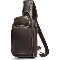 LANNSYNE ビジネスバッグ　本革 Amazon.com: LANNSYNE Men's Full Grain Leather Expandable