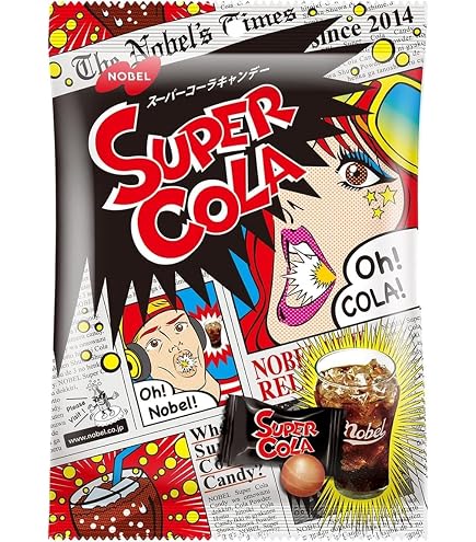 Amazon.co.jp: ノーベル製菓 スーパーコーラ×6袋 : 食品・飲料・お酒