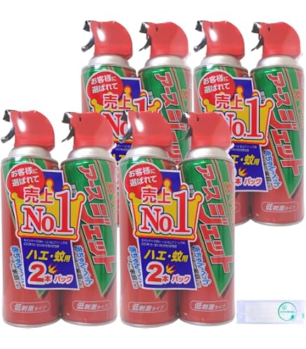 Amazon.co.jp: アースジェット 450ml×4本セット 蚊・ハエを落とす 低 