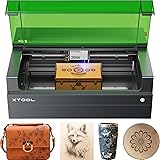 xTool S1 10W レーザー彫刻機 基本キット 超繊細な彫刻 初心者向け 曲面に彫刻 日本語もスマホも対応 組み立て済み 操作簡単 密閉安全 オートフォーカス 0.06*0.04mmレーザースポット 400mm/秒の彫刻速度 498*330mmの作業領域 金属 木材 アクリルなどのレーザー加工用 エアアシストとハニカムパネルと素材バック付き レーザークラス1 適格請求書発行可(ホワイト)