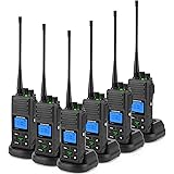 2 Way Radio Long Range, SAMCOM 20 Channel GMRS Walkie Talkie,Rechargeable Hand-held UHF Radio for Outdoor Hiking Hunting Trav