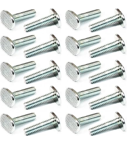 12 Pcs M8x60mm 304 Stainless Steel T-Slot Bolt, 23mm Head, T