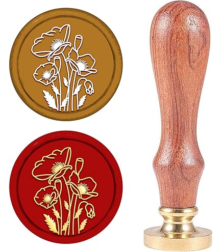 Santa Claus Christmas Wax Seal Stamp 25mm - Brass Seal With Wooden Handle