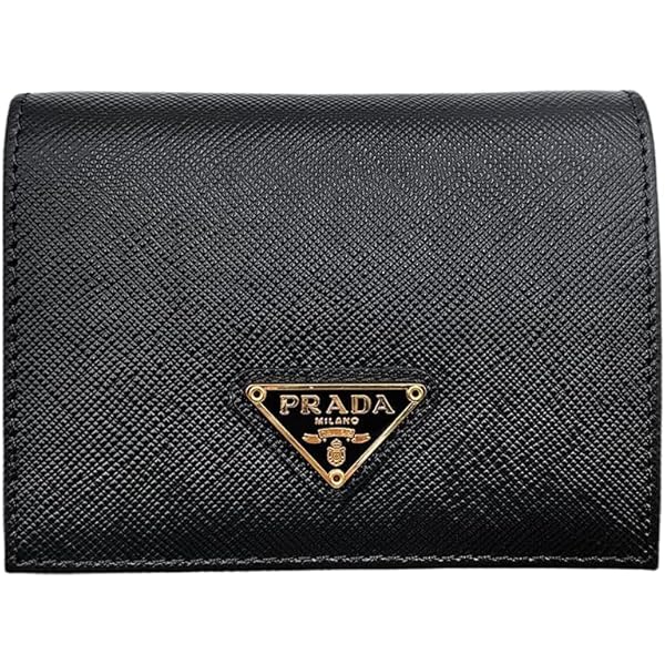 PRADA☆鑑定済☆サフィアーノ 1ML225 黒 ブラック プラダ財布 Amazon | [Prada] [プラダ] 財布(二つ折り財布) 1ML225 QWA ネロ