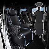 Cartist トヨタに対応 アルファード ヴェルファイア 40系 に適用 シートカバー 車用 シートカバー フルサラウンドシート ALPHARD VELLFIRE 40系 2023年6月～現行 車種専用設計 カーシートカバー 座席カバー 二目列用 取付簡単 シート保護 カー用品 カーアクセサリー 1席分 (ブラック)
