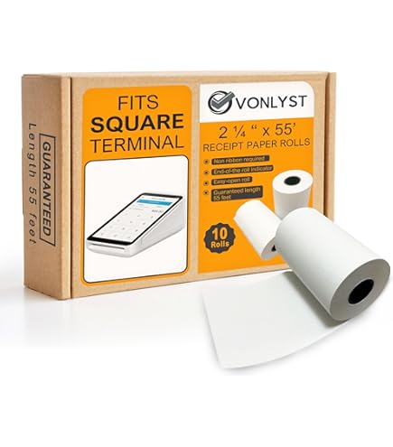 Amazon.co.jp: ReceiptPaperPro 2 1/4インチ x 60フィート コアレス