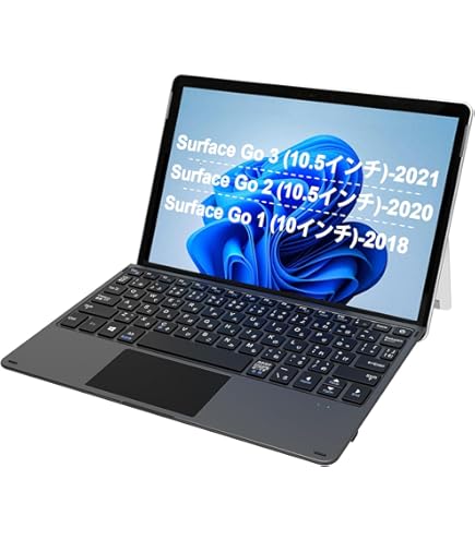 Amazon.co.jp: Surface Go タイプ カバー ブラック（英字配列）KCM 