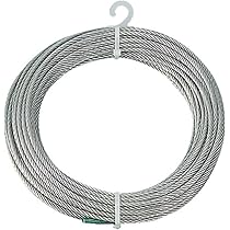 Amazon.co.jp: TRUSCO(トラスコ) ステンレスワイヤロープ Φ6.0mmX20m  