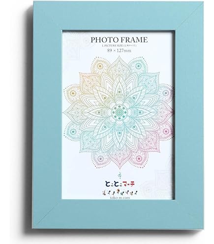 Amazon.co.jp: ピュアブルー L判サイズ 写真前面-ガラスタイプ