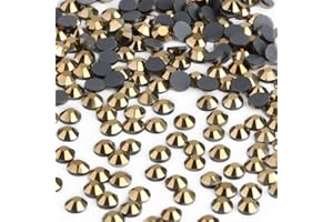 Beadsland クリスタルホットフィックスラインストーン、マシンカットストーン。自分のデザインをDIY。 SS6/2mm/2880pcs Aurum SS6