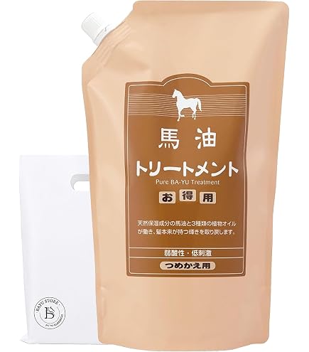 Amazon | アズマ商事 馬油シャンプー 詰め替え 1000ml×2本 | 旅美人