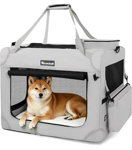 Amazon.co.jp: FEANDREA ペットキャリー バッグ 折りたたみ 通気性 7kg