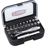 トネ(TONE) ビットラチェットセット BRS20 ビット差込 &6.35mm(1/4") ブラック 内容22点