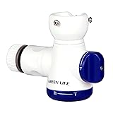 グリーンライフ コネクター シャワー付き蛇口コネクター 二又タイプ水流方向がワンタッチ切替 5.3×9.8×13.0cm SJC-01