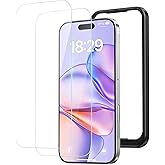 NIMASO ガラスフィルム iPhone15 用 保護フィルム 強化ガラス 耐衝撃 高透過率 6.1インチ ガイド枠付き 2枚セット | 指紋防止 貼りやすい いPhone15対応トNSP23H699