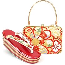 Amazon.co.jp: [京都うさぎ堂] 厚底 LLサイズ 振袖用 草履バッグセット