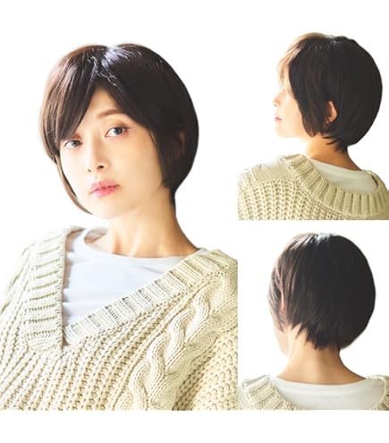 Amazon.co.jp: KAZUE WIG(ウィッグ) フェミニンショートスタイル 合成