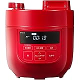 シロカ 2L電気圧力鍋［コンパクト2Lモデル/1台6役（スロー調理付き）] SP-D131 レッド