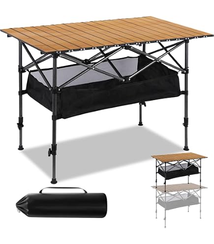 Amazon.co.jp: waku fimac 120×60cm アウトドアテーブル キャンプ