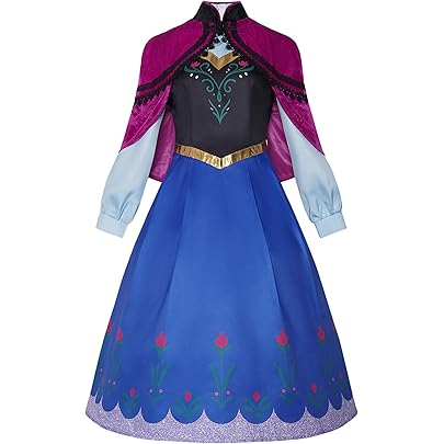Amazon.co.jp: アナと雪の女王 コスプレ アナ ドレス コスチューム