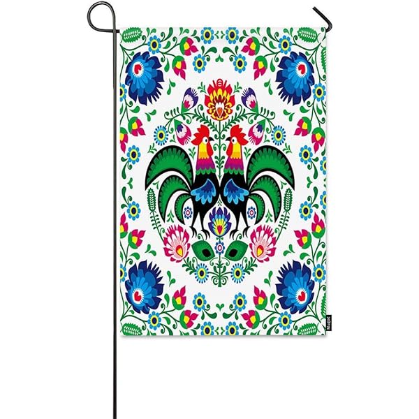 Gzrlyf Polen Country Make-up-Tasche – Baumwolle-Leinen, 23x18 Cm, Reisegeschenk