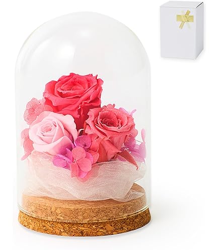 Amazon｜開運ハーバリウム 風水 カラー (ブルー 青) バラ 丸瓶