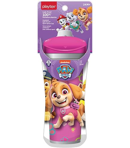 Bottiglia Riutilizzabile Per Bambini Paw Patrol - 450 Ml, Con Cannuccia E Chiusura Sicura, Senza BPA