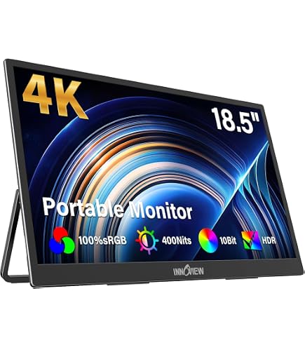 Amazon.co.jp: InnoView 15.6インチ 4K デュアルポータブルモニター