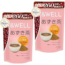 Amazon | &WELL あずき茶 北海道産 栄養丸ごと 粉末茶 残留農薬検査済 