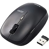 エレコム ワイヤレスマウス M-BL21DBSKBK 静音 抗菌 5ボタン 3段階ポインタ速度可変 ブラック