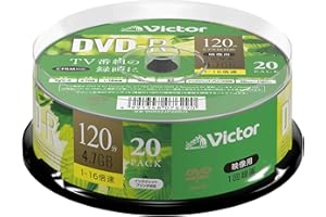 ビクター(Victor) 1回録画用 DVD-R VHR12JP20SJ1  (片面1層/1-16倍速/20枚)
