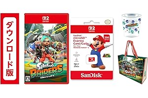 スプラトゥーン レイダース|オンラインコード版 &サンディスク マイクロSDエクスプレスカード 256GB 【Amazon.co.jp限定】特典 アクリルタンブラー＆ファスナー付きショッピングバッグ 同梱