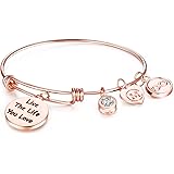 Friendship Inspirational Charm Bangle Bracelet - The Story of Friendship is Written On The Pages of The Heart