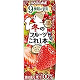 カゴメ 冬のフルーツこれ一本 いちご＆ざくろブレンド200ml×24本