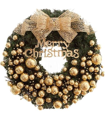 Amazon.co.jp: クリスマス花輪クリスマスリース玄関リースドア窓