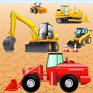 自動車や幼児や子供のための掘削機でパズル:建設機械で遊ぶ!教育パズルゲーム