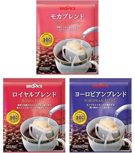 Amazon.co.jp: ブルックス ヨーロピアンブレンド 10g×90袋 ドリップ