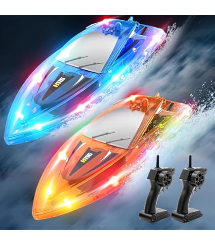 Twister.CK 3-Pack RC Boats - 10km/H 2.4G Remote Control Boats For Pools & Lakes