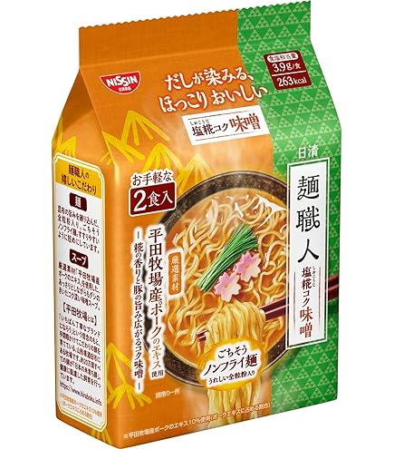 Amazon.co.jp: 日清麺職人 袋めん 鶏ガラ醤油 2食パック×9パック [日清