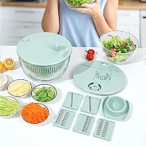Amazon | ZATAO サラダスピナー スライサー 多機能野菜カッター 1 台