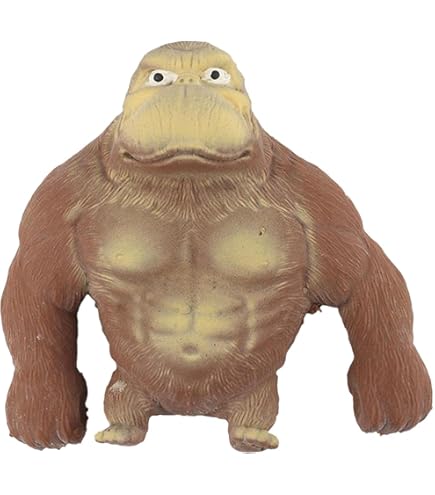 Amazon | ゴリラのおもちゃ オランウータン人形 ゴリラ人形 ラテックス