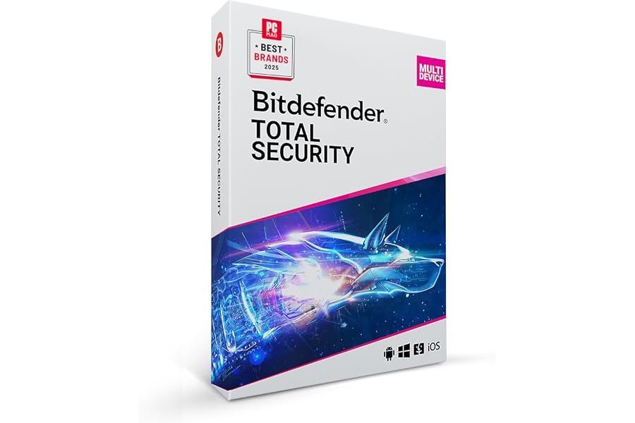 Bitdefender Total Security - 5 Devices | 2 year Subscription | PC/Mac | Activation Code by Mail