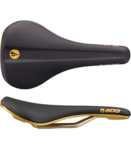ビンテージ SDG COMP Ti Ventura サドル チタンレール ？ SDG Ventura Ti Seat Saddle Yellow MTB Mountain Road Vintage