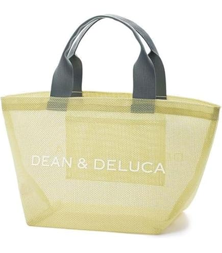 新品DEAN&DELUCA メッシュトートバッグ スモークピンク　Lサイズ Amazon.co.jp: hagft(ゆうこ) [ディーン & デルーカ] メッシュ