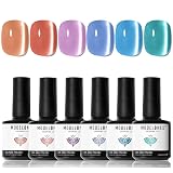 Modelones カラージェル ジェルネイル シロップジェル ジェルポリッシュキット セット透明感あり アンバー 6色*7ml