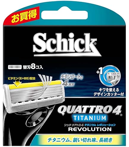 Amazon.co.jp: シック Schick クアトロ4 チタニウム 替刃(4コ入