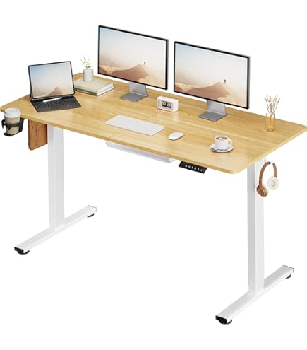 Amazon | FEZIBO 昇降デスク l字 電動 昇降式デスク 幅160*140cm