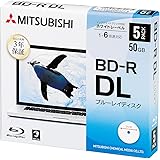 Verbatim バーベイタム 1回記録用 ブルーレイディスク BD-R DL 50GB 5枚 ホワイトプリンタブル 片面2層 1-6倍速 DBR50RP5D1-B